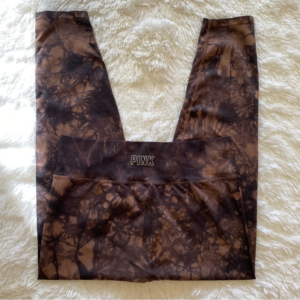 Victoria’s Secret PINK Active seamless workout tights - marble tie dye - Picture 4 of 16